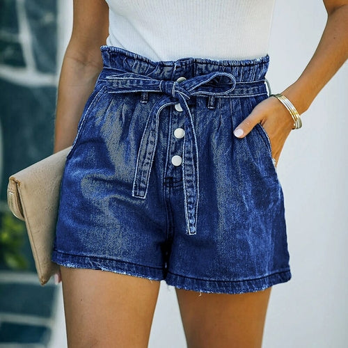 Camryn High-Waisted Denim Shorts