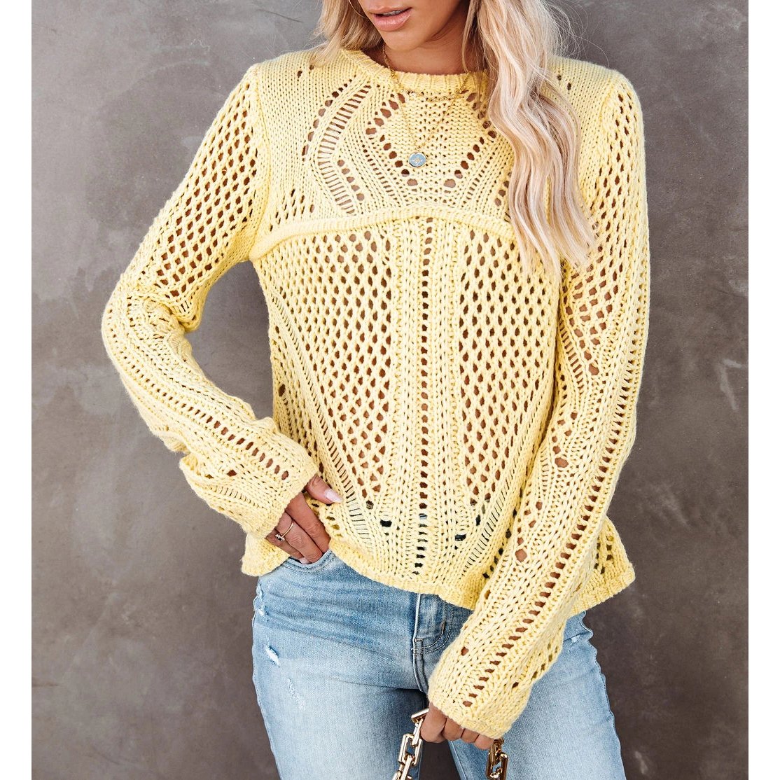 Farrah Woven Knitwear Sweater